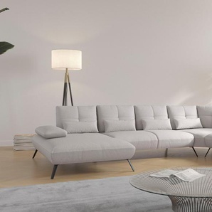 Places of Style Wohnlandschaft Mikado U-Form, inkl. Sitztiefenverstellung und Armteilverstellung