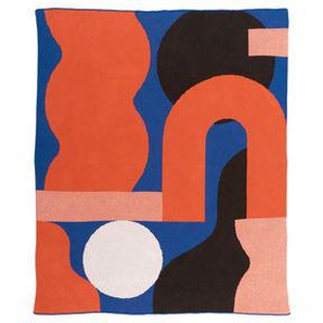 Plaid Bebo textil bunt / By Jesse Brown - 127 x 153 cm - Slowdown Studio - Bunt