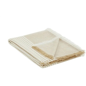 Plaid Dezent - beige - Synthetik - 130 cm | Möbel Kraft