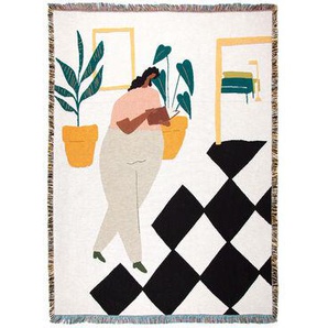 Plaid Dresden textil bunt / By Niki Dionne - 137 x 178 cm - Slowdown Studio - Bunt