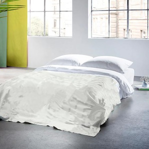 Plaid FLEURESSE Plaid Wohndecken Gr. B/L: 180 cm x 270 cm, beige (creme, natur) Baumwolldecken