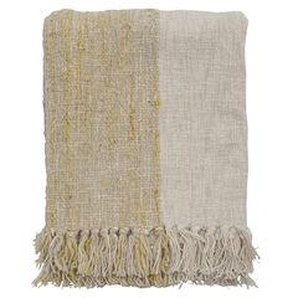 Plaid Giuliana textil beige / 150 x 125 cm - Bloomingville - Beige