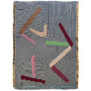 Plaid Knox textil bunt / By Jonathan Ryan Storm - 137 x 178 cm - Slowdown Studio - Bunt