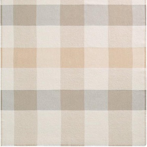 Plaid Plaid White Bouclé, Biederlack, in klassischem Karodesign