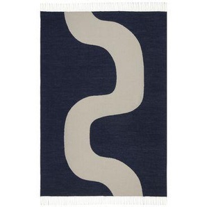 Plaid Seireeni textil blau / 130 x 180 cm - Wolle & Baumwolle - Marimekko - Blau