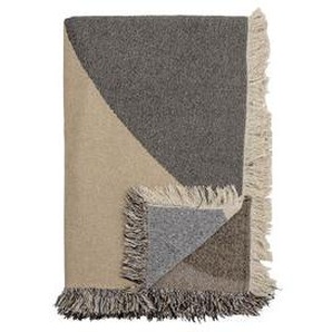 Plaid Tasja textil bunt / 150 x 125 cm - Recycelte Baumwolle - Bloomingville - Bunt