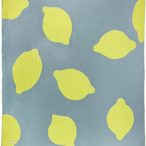 Plaid TOM TAILOR HOME Lemon-Rain Bings Wohndecken Gr. B/L: 150 cm x 180 cm, bunt Kunstfaserdecken Künstlerkollektion