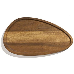 Platte-oval, holz, 38 cm