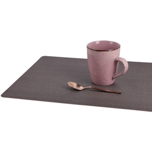 Platzset  Sisal ¦ grau ¦ Kunststoff ¦ Maße (cm): B: 46