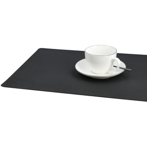 ASA SELECTION Platzset  Soft leather ¦ schwarz ¦ Kunststoff ¦ Maße (cm): B: 46