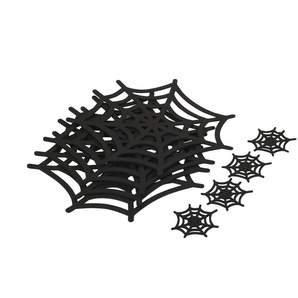 Platzset Spinnennetz 4er Set - schwarz - Synthetik - 34.0 | Möbel Kraft