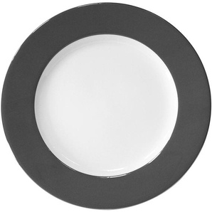 Platzteller FINK Moments Untersetzer grau (grau, weiß) Teller