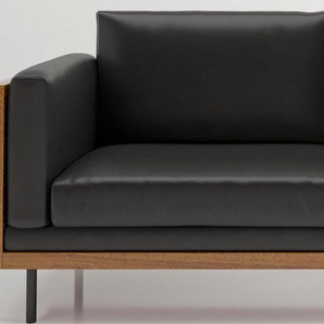 PLAYBOY 3-Sitzer Shelby, Sitzschale aus Massivholz