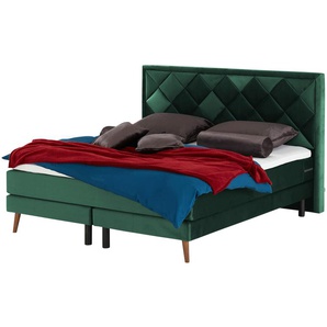 Playboy Boxspringbett  Audrey ¦ türkis/petrol ¦ Maße (cm): B: 150 H: 118