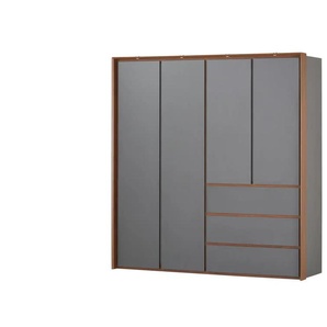 Playboy Kleiderschrank  Victoria ¦ grau ¦ Maße (cm): B: 200 H: 212 T: 67