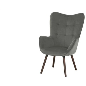 Playboy Sessel Bridget - grau - Materialmix - 68 cm - 99 cm - cm 77,0 | Möbel Kraft