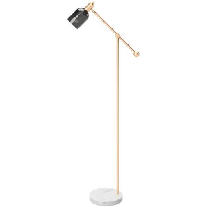 Playboy Stehleuchte Playboy, Gold, Glas, Vintage,Vintage, 30x148x97 cm, Lampen & Leuchten, Innenbeleuchtung, Stehlampen, Stehlampen