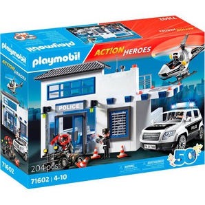 Playmobil® Polizeistation (71602), Action Heroes, 50 Jahre Konstruktions-Spielset, (204 St)