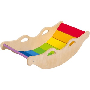 Playtive Holz Balancewippe, in Regenbogenfarben