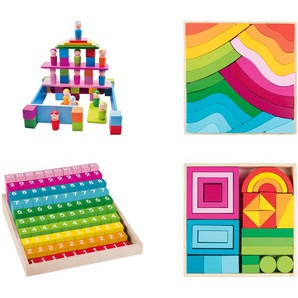 Playtive Holz Regenbogen-Sets, nach Montessori-Art