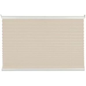 Plissee , Sand , Textil , Uni , 100 cm , Länge universell einstellbar , Wohntextilien, Gardinen & Vorhänge, Rollos & Jalousien