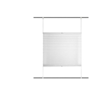Plisseerollo - weiß - Materialmix - 90 cm - 130 cm | Möbel Kraft