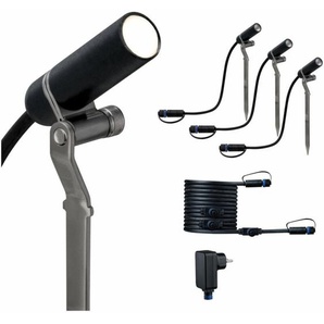 Plug & Shine Spot Plantini Basisset Outdoor schwenkbar drei Spots Außen-Bodenstrahler - Paulmann