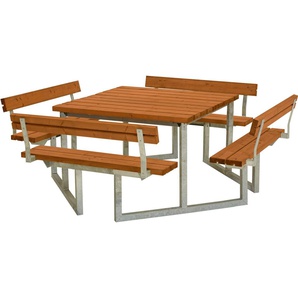 PLUS Garten-Essgruppe »Twist«, TOPSELLER!, (1-tlg., Kombimöbel mit 2 Rückenlehnen, s Choice), 227x227x76/45 cm