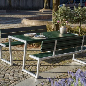 PLUS Garten-Essgruppe »Zigma« Kombimöbel mit 2 Rückenlehne, (1-tlg), 176x198x73/45,5 cm