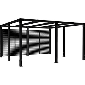 PLUS Pergola Cubic, BxTxH: 387x387x217 cm, inkl. Tokyozäunen