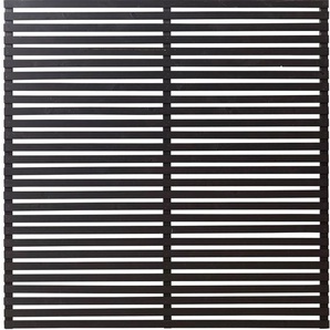 PLUS Sichtschutzelement Tokyo Zaunelemente Gr. H/L: 180 cm x 11,43 m H/L: 180 cm x 180 cm, schwarz Sichtschutzelemente