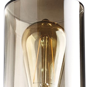 Pollerleuchte HEITRONIC Santorin Lampen Gr. 1 flammig, Ø 11 cm Höhe: 90 cm, grau (anthrazit) Pollerleuchten