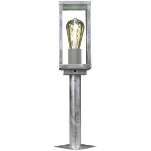 Pollerleuchte Karo , Klar , Glas , rechteckig,rechteckig , 11x50 cm , Grüner Punkt, RoHS, Reach, Schutzklasse I (Erdungsanschluss) , Dämmerungssensor , Lampen & Leuchten, Aussenbeleuchtung, Wegbeleuchtung, Sockelleuchten
