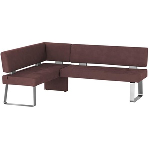 Eckbank Canto I ¦ rot ¦ Maße (cm): B: 203 H: 87 T: 157.0