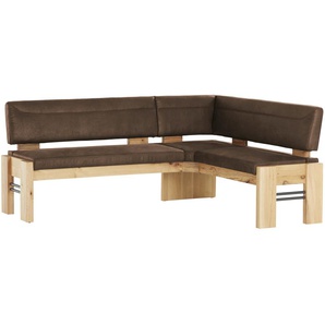 Eckbank massiv Floyd ¦ braun ¦ Maße (cm): B: 203 H: 90 T: 163.0