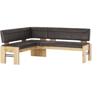 Eckbank  massiv Floyd ¦ braun ¦ Maße (cm): B: 203 H: 90 T: 163.0