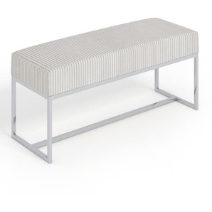 Polsterbank mit Metallbeinen INFERNO beige 110 cm