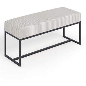 Polsterbank mit Metallbeinen INFERNO beige 90 cm