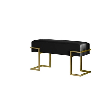 Polsterbank - schwarz - Materialmix - 80 cm - 42 cm | Möbel Kraft