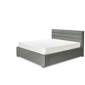 Polsterbett mit Bettkasten - grau - Materialmix - 160 cm - 110 cm | Möbel Kraft
