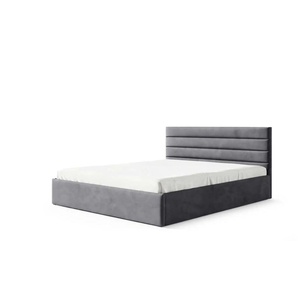 Polsterbett mit Bettkasten - grau - Materialmix - 209 cm - 85 cm | Möbel Kraft