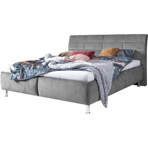 Stauraumbett ADA TRENDLINE Karla Betten Gr. Struktur fein TCM, Liegefläche B/L: 180 cm x 200 cm Betthöhe: 44 cm, kein Härtegrad, ohne Matratze, grau (hellgrau tcm 39) Stauraumbetten Lattenrost, wahlweise mit Matratzen, verschiedene Größen, Härtegrade