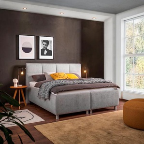 Stauraumbett ADA TRENDLINE Nadina Comfort Betten Gr. Struktur fein TCM, Liegefläche B/L: 180 cm x 200 cm Betthöhe: 51 cm, kein Härtegrad, ohne Matratze, grau (hellgrau tcm 39) Stauraumbetten inkl. Stauraum und Lattenrost, in diversen Ausführungen