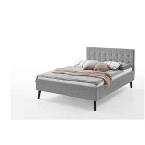 Polsterbett Aldridge - grau - Materialmix - 146 cm - 100 cm | Möbel Kraft