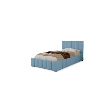 Polsterbett Alma | blau | 100 cm |