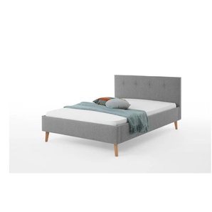 Polsterbett Beeston - grau - Materialmix - 146 cm - 100 cm | Möbel Kraft