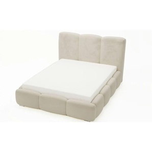 Polsterbett mit Stauraum Bubble - beige - Materialmix - 160 cm - 105 cm | Möbel Kraft