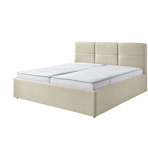 Polsterbett - beige - Materialmix - 193 cm - 110 cm | Möbel Kraft