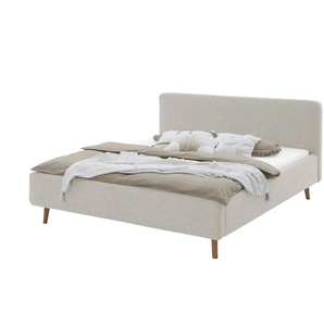 Polsterbett - beige - Materialmix - 201 cm - 105 cm | Möbel Kraft