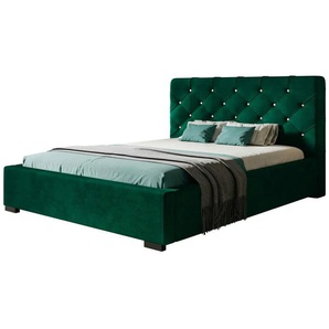 Polsterbett Boston | grün | 104 cm |